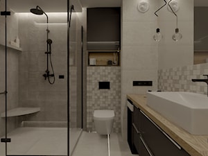 łazienka w mieszkaniu deweloperskim - Łazienka - zdjęcie od ARCHITEKT WNĘTRZ OPOLE Anna Boruch Kuńka