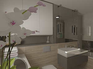 łazienka w domku - Łazienka, styl nowoczesny - zdjęcie od ARCHITEKT WNĘTRZ OPOLE Anna Boruch Kuńka