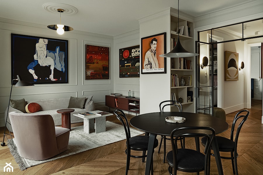 apartament w Gdyni 2022 - Salon, styl vintage - zdjęcie od formativ. kasia dudko