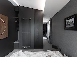 Apartament w Sopocie 2017 - konkurs - Mała czarna szara sypialnia, styl nowoczesny - zdjęcie od formativ. kasia dudko