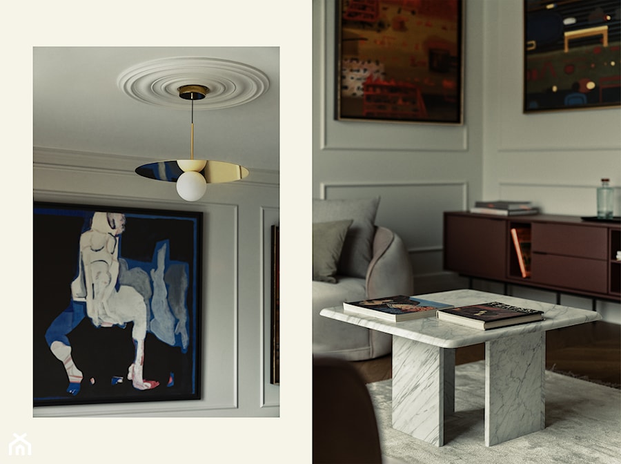 apartament w Gdyni 2022 - Salon, styl vintage - zdjęcie od formativ. kasia dudko