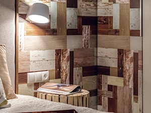 Mieszkanie w Gdyni 2013 - Mała szara sypialnia, styl nowoczesny - zdjęcie od formativ. kasia dudko