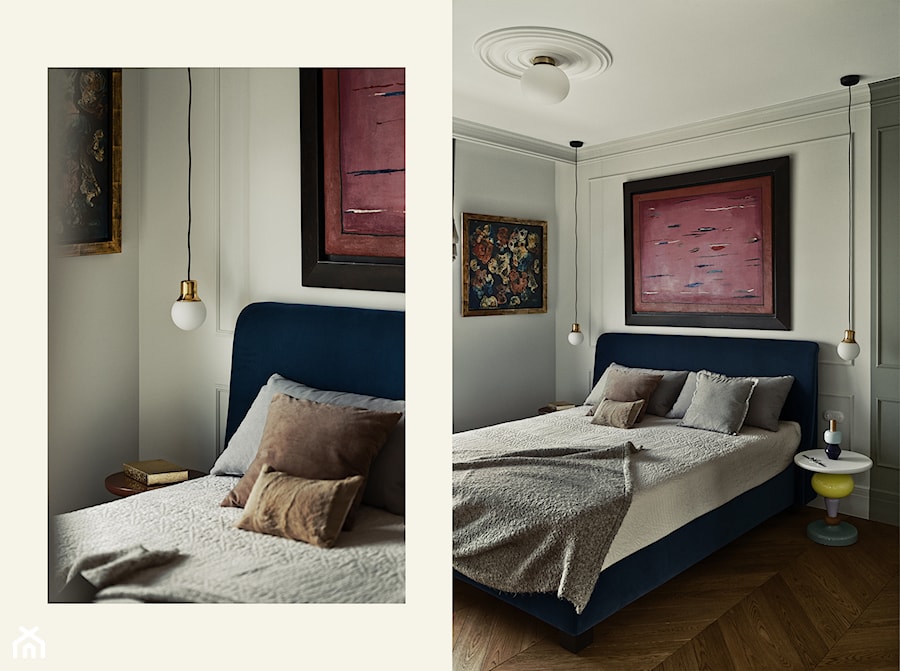 apartament w Gdyni 2022 - Sypialnia, styl vintage - zdjęcie od formativ. kasia dudko