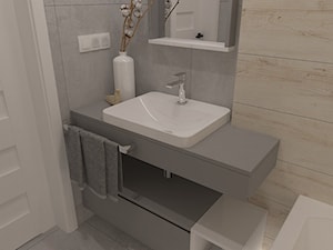 Aranżacja małej łazienki i wc - Łazienka, styl nowoczesny - zdjęcie od MOTIF DESIGN