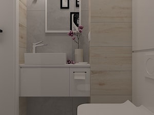 Aranżacja małej łazienki i wc - Łazienka, styl nowoczesny - zdjęcie od MOTIF DESIGN