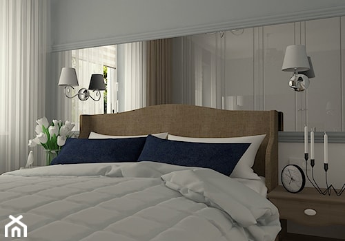 Klasyka w nowym wydaniu - Mała biała sypialnia, styl tradycyjny - zdjęcie od MOTIF DESIGN