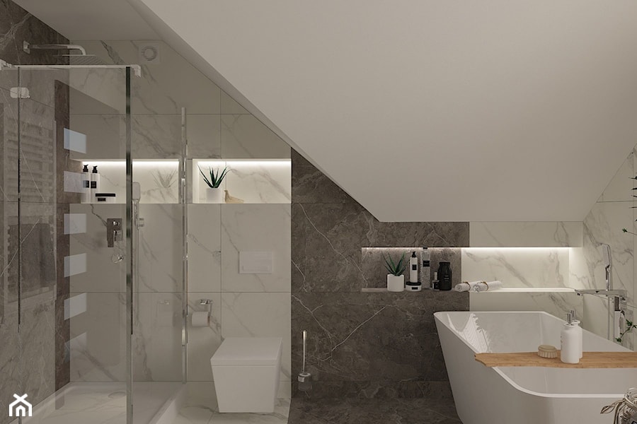 Projekt nowoczesnej łazienki - zdjęcie od MOTIF DESIGN