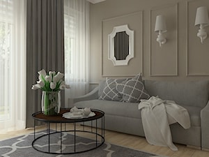 Klasyka w nowym wydaniu - Średnia beżowa sypialnia z balkonem / tarasem, styl tradycyjny - zdjęcie od MOTIF DESIGN