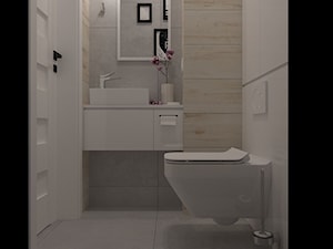 Aranżacja małej łazienki i wc - Łazienka, styl nowoczesny - zdjęcie od MOTIF DESIGN