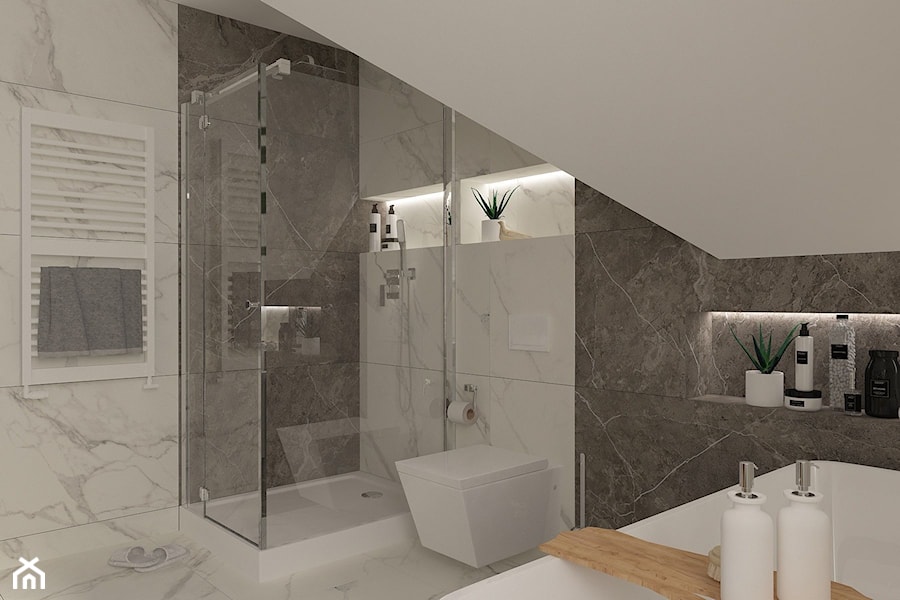 Projekt nowoczesnej łazienki - zdjęcie od MOTIF DESIGN