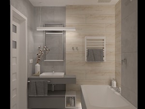 Aranżacja małej łazienki i wc - Łazienka, styl nowoczesny - zdjęcie od MOTIF DESIGN