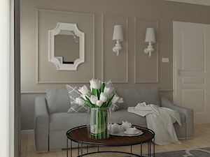 Klasyka w nowym wydaniu - Średnia szara sypialnia, styl tradycyjny - zdjęcie od MOTIF DESIGN