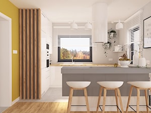 Projekt wnętrza domu jednorodzinnego w Łasku - Kuchnia, styl nowoczesny - zdjęcie od MOTIF DESIGN