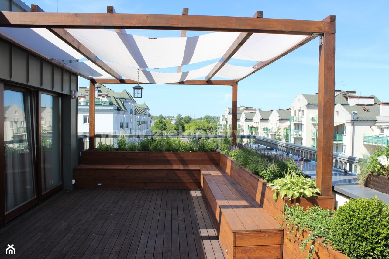Ogród na dachu - zdjęcie od Zielony Styl -Projektowanie, realizacja ogrodów i tarasów - Homebook