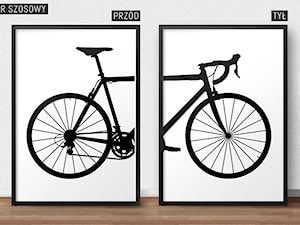 Zestaw plakatów z rowerem szosowym - zdjęcie od scandiposter