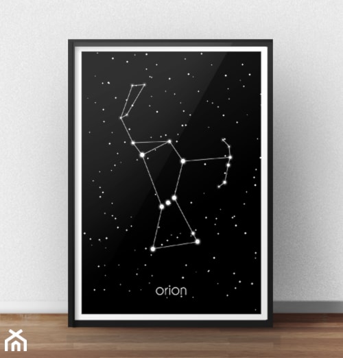 Plakat z gwiazdozbiorem Oriona - zdjęcie od scandiposter
