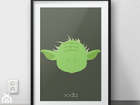 Aranżacje wnętrz - Pokój dziecka: Plakat z Yoda - Mistrzem Jedi - scandiposter. Przeglądaj, dodawaj i zapisuj najlepsze zdjęcia, pomysły i inspiracje designerskie. W bazie mamy już prawie milion fotografii!