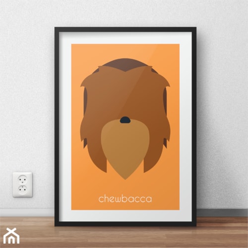 Plakat z Chewbacca - zdjęcie od scandiposter
