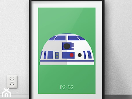 Aranżacje wnętrz - Pokój dziecka: Plakat z R2-D2 - scandiposter. Przeglądaj, dodawaj i zapisuj najlepsze zdjęcia, pomysły i inspiracje designerskie. W bazie mamy już prawie milion fotografii!