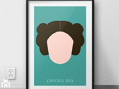 Aranżacje wnętrz - Pokój dziecka: Plakat z Księżniczką Leia - scandiposter. Przeglądaj, dodawaj i zapisuj najlepsze zdjęcia, pomysły i inspiracje designerskie. W bazie mamy już prawie milion fotografii!
