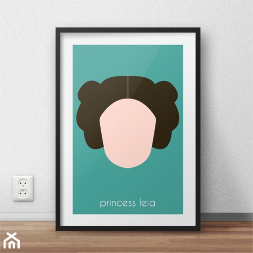Plakat z Księżniczką Leia - zdjęcie od scandiposter