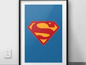 Plakat z logo Supermana - zdjęcie od scandiposter