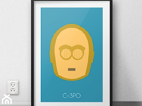 Aranżacje wnętrz - Pokój dziecka: Plakat z wizerunkiem C-3PO - scandiposter. Przeglądaj, dodawaj i zapisuj najlepsze zdjęcia, pomysły i inspiracje designerskie. W bazie mamy już prawie milion fotografii!