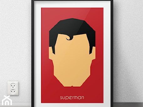 Aranżacje wnętrz - Pokój dziecka: Plakat z Supermanem - scandiposter. Przeglądaj, dodawaj i zapisuj najlepsze zdjęcia, pomysły i inspiracje designerskie. W bazie mamy już prawie milion fotografii!