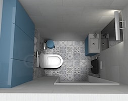 Łazienka i mała toaleta - Łazienka, styl nowoczesny - zdjęcie od Pracownia projektowa Cudotwórcy - Homebook