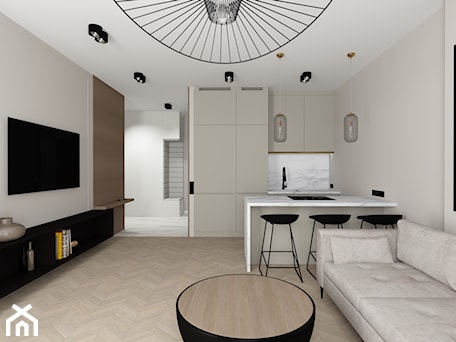 Aranżacje wnętrz - Salon: Apartament na wynajem - Salon, styl nowoczesny - Anna Łysiak. Przeglądaj, dodawaj i zapisuj najlepsze zdjęcia, pomysły i inspiracje designerskie. W bazie mamy już prawie milion fotografii!