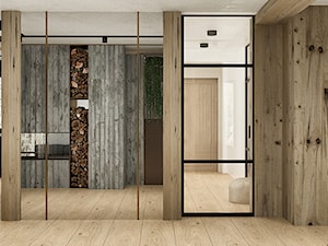 Projekt wnętrza poniemieckiego domu 200m2 we Wrocławiu - Salon, styl nowoczesny - zdjęcie od troomono