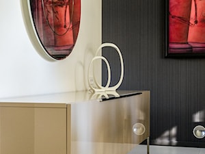 Dom Hamburg - Mała czarna szara jadalnia jako osobne pomieszczenie, styl nowoczesny - zdjęcie od ASAR projekt