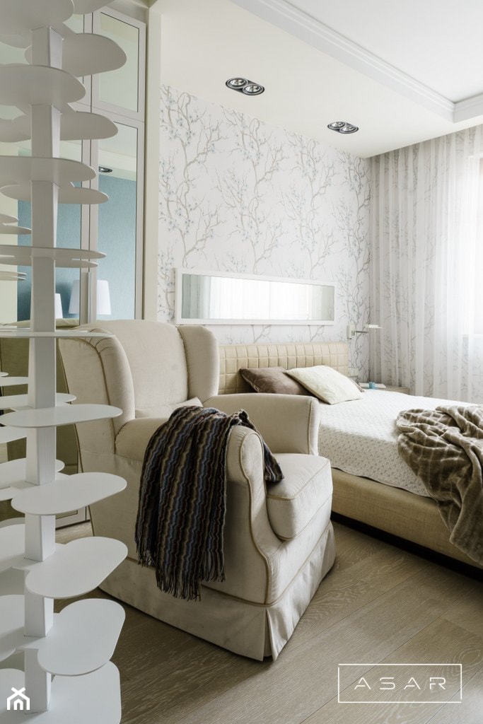 Apartament Gdańsk II - Sypialnia, styl nowoczesny - zdjęcie od ASAR projekt