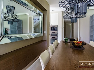 Dom Koleczkowo - Średnia szara jadalnia jako osobne pomieszczenie, styl nowoczesny - zdjęcie od ASAR projekt