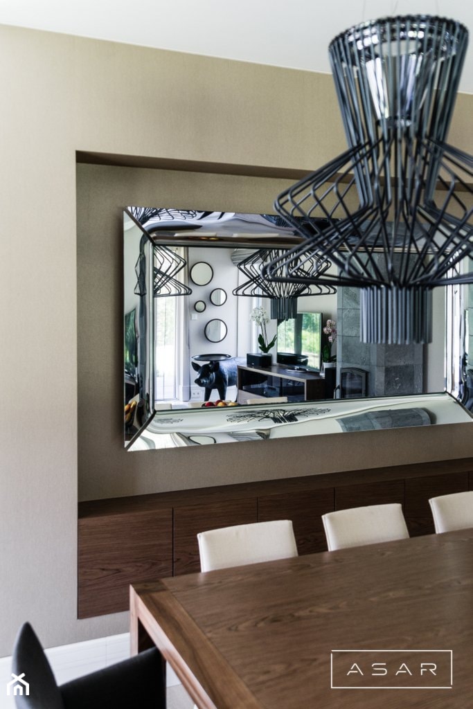 Dom Koleczkowo - Mała szara jadalnia jako osobne pomieszczenie, styl nowoczesny - zdjęcie od ASAR projekt