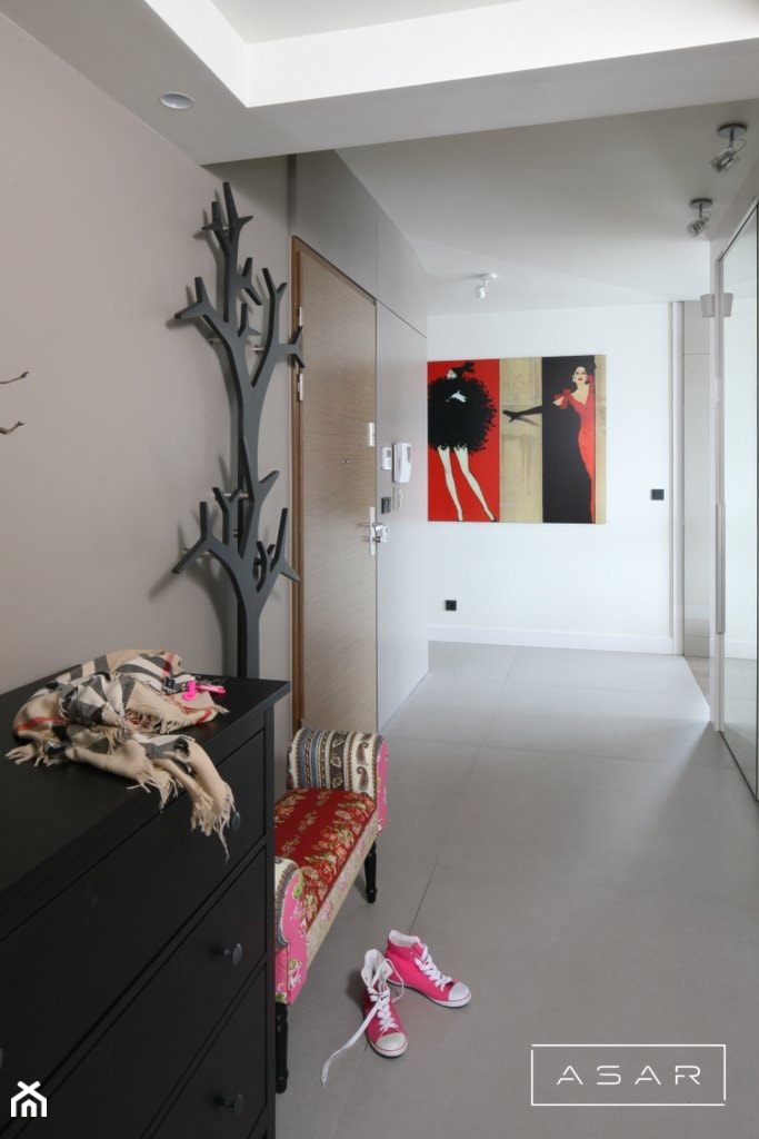 Apartament Sopot I - Hol / przedpokój, styl nowoczesny - zdjęcie od ASAR projekt