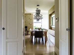 Dom Koleczkowo - Duża brązowa jadalnia jako osobne pomieszczenie, styl nowoczesny - zdjęcie od ASAR projekt