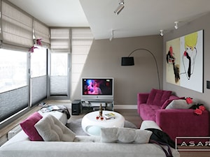 Apartament Sopot I - Salon, styl nowoczesny - zdjęcie od ASAR projekt