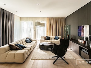 Dom Hamburg - Salon, styl nowoczesny - zdjęcie od ASAR projekt
