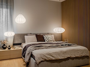 Dom 2+2 w ciepłym minimalizmie | Skierniewice - realizacja - Sypialnia, styl nowoczesny - zdjęcie od NORMY