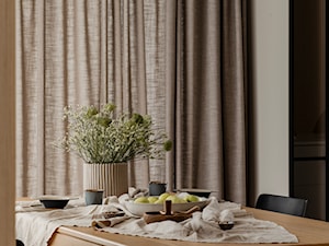 Dom 2+2 w ciepłym minimalizmie | Skierniewice - realizacja - Jadalnia, styl nowoczesny - zdjęcie od NORMY