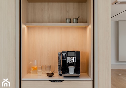 Dom 2+2 w ciepłym minimalizmie | Skierniewice - realizacja - Kuchnia, styl minimalistyczny - zdjęcie od NORMY
