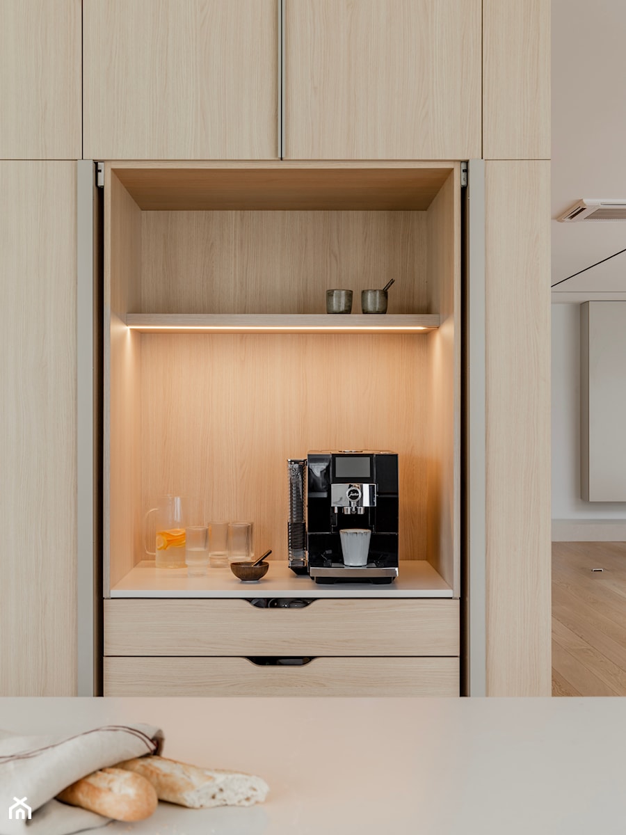 Dom 2+2 w ciepłym minimalizmie | Skierniewice - realizacja - Kuchnia, styl minimalistyczny - zdjęcie od NORMY