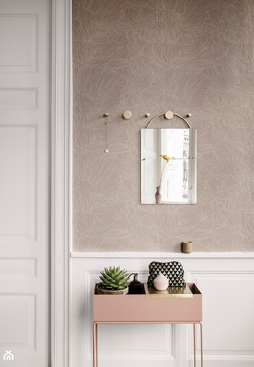 Tapeta skandynawska CORAL Dusty Rose/Beige - ferm LIVING - zdjęcie od MagiaPolnocy.pl