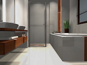 Pokój kąpielowy dla dwojga - Łazienka, styl nowoczesny - zdjęcie od deSIGNum studio kreacji