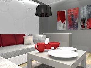 Dom rodzinny 3-poziomowy - Salon, styl nowoczesny - zdjęcie od deSIGNum studio kreacji