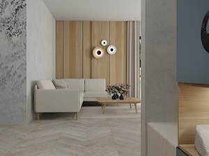 Bliźniak - część dzienna - Salon, styl nowoczesny - zdjęcie od deSIGNum studio kreacji