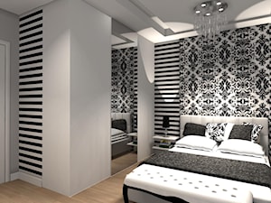 mieszkanie 50m2 - Sypialnia, styl glamour - zdjęcie od Olga Ścibior Projektowanie Wnętrz