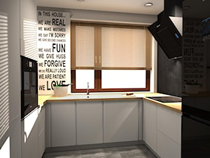 mieszkanie 50m2 - Kuchnia, styl nowoczesny - zdjęcie od Olga Ścibior Projektowanie Wnętrz