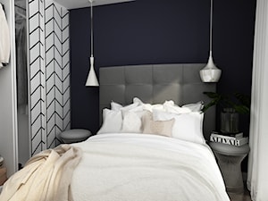 Maleńkie mieszkanie w Paryżu - Mała sypialnia, styl skandynawski - zdjęcie od KAST DESIGN
